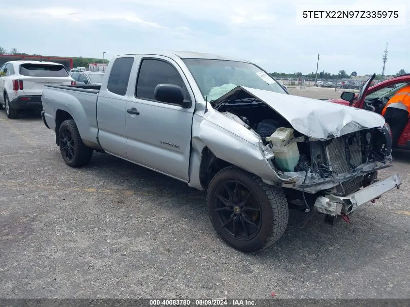 2007 Toyota Tacoma VIN: 5TETX22N97Z335975 Lot: 40083780