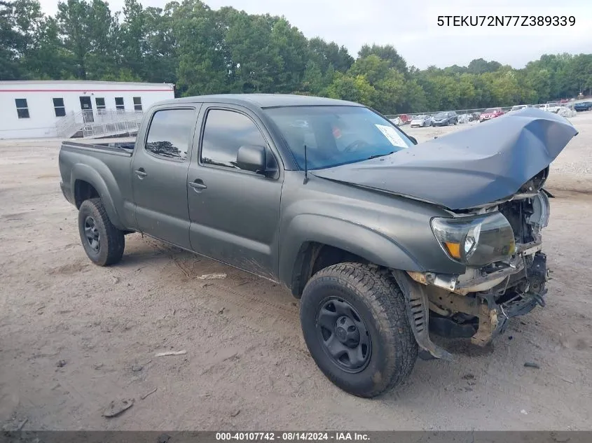 2007 Toyota Tacoma Prerunner V6 VIN: 5TEKU72N77Z389339 Lot: 40107742