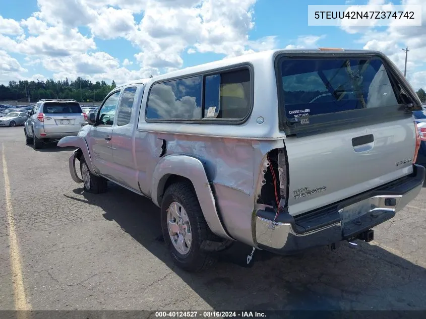 5TEUU42N47Z374742 2007 Toyota Tacoma Base V6