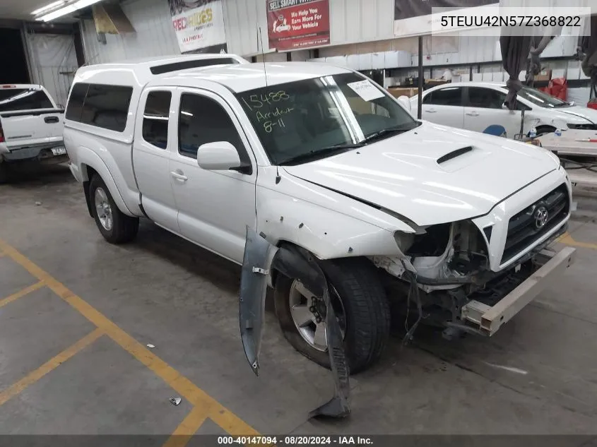 2007 Toyota Tacoma Access Cab VIN: 5TEUU42N57Z368822 Lot: 40147094