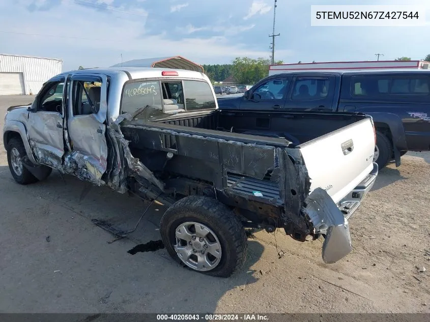 2007 Toyota Tacoma Base V6 VIN: 5TEMU52N67Z427544 Lot: 40205043