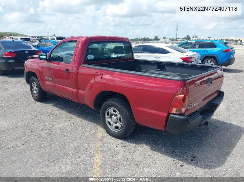 5TENX22N77Z407118 2007 Toyota Tacoma