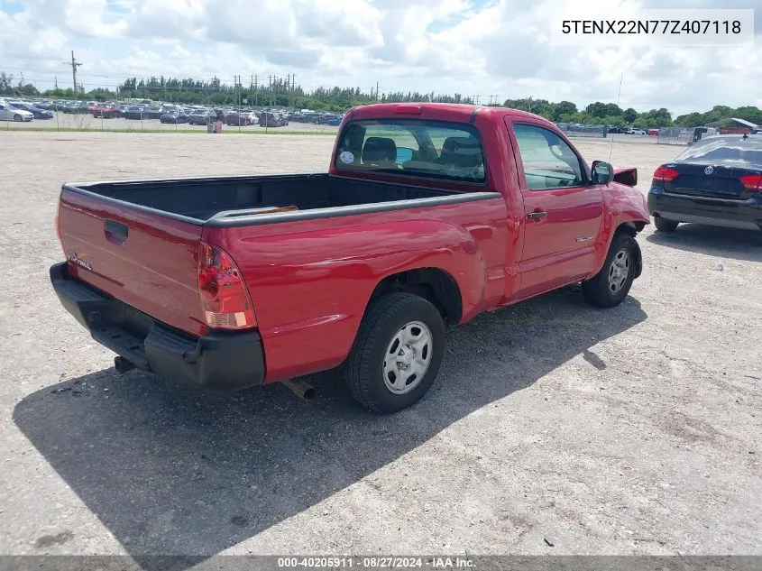 5TENX22N77Z407118 2007 Toyota Tacoma