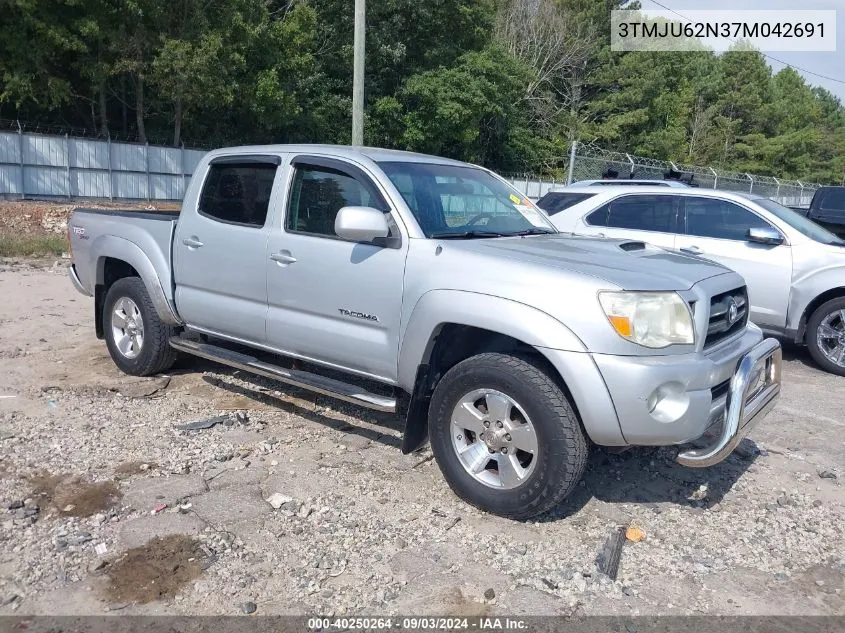 2007 Toyota Tacoma Prerunner V6 VIN: 3TMJU62N37M042691 Lot: 40250264