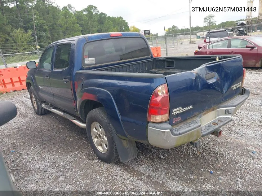 2007 Toyota Tacoma Prerunner V6 VIN: 3TMJU62N57M031448 Lot: 40269363