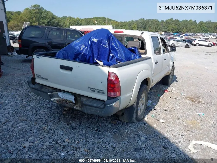 2007 Toyota Tacoma Prerunner V6 VIN: 3TMJU62NX7M036371 Lot: 40276959