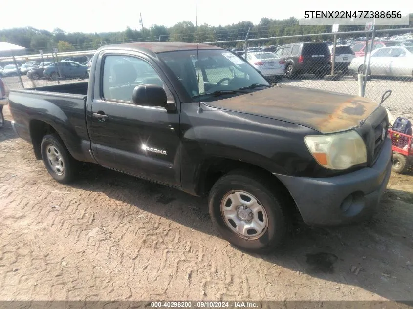 2007 Toyota Tacoma VIN: 5TENX22N47Z388656 Lot: 40298200