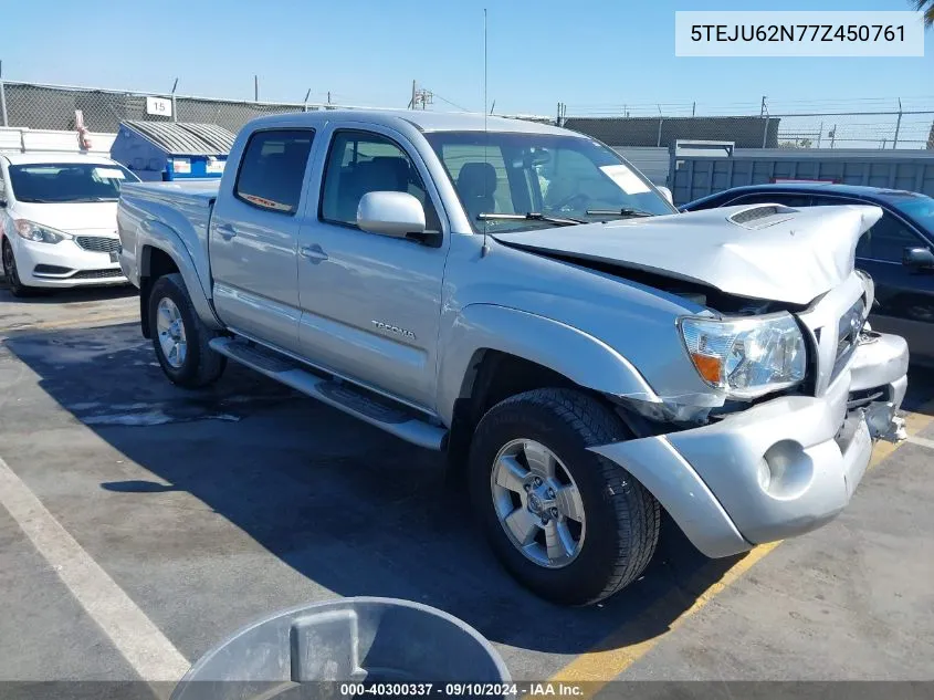 2007 Toyota Tacoma Prerunner V6 VIN: 5TEJU62N77Z450761 Lot: 40300337