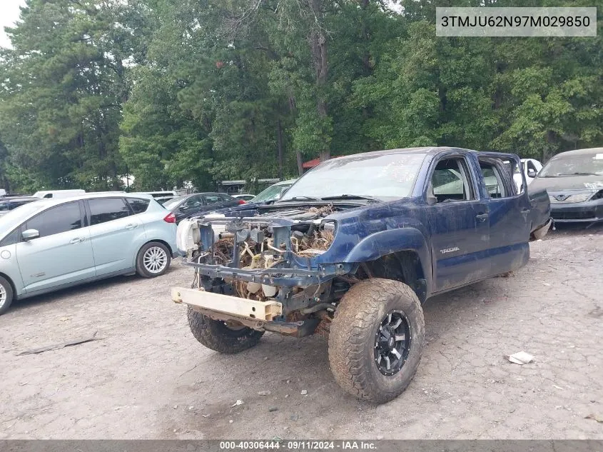 2007 Toyota Tacoma Prerunner V6 VIN: 3TMJU62N97M029850 Lot: 40306444