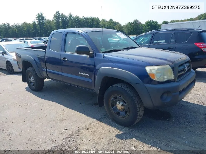 2007 Toyota Tacoma VIN: 5TEUX42N97Z389275 Lot: 40323495