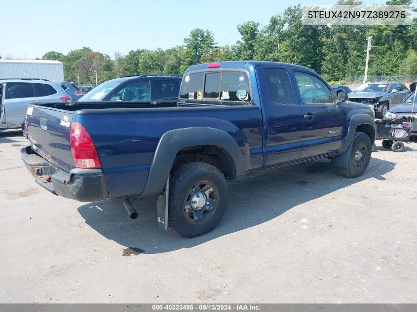 2007 Toyota Tacoma VIN: 5TEUX42N97Z389275 Lot: 40323495