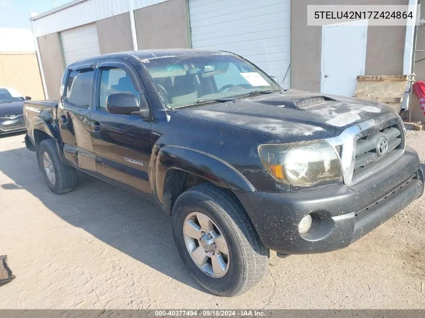 2007 Toyota Tacoma Base V6 VIN: 5TELU42N17Z424864 Lot: 40377494