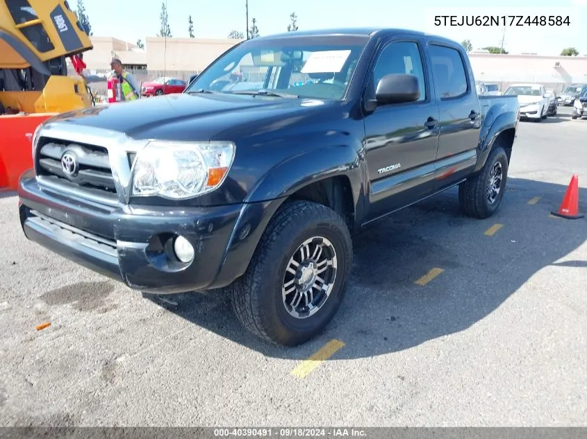 2007 Toyota Tacoma Prerunner V6 VIN: 5TEJU62N17Z448584 Lot: 40390491