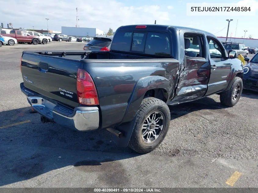 2007 Toyota Tacoma Prerunner V6 VIN: 5TEJU62N17Z448584 Lot: 40390491