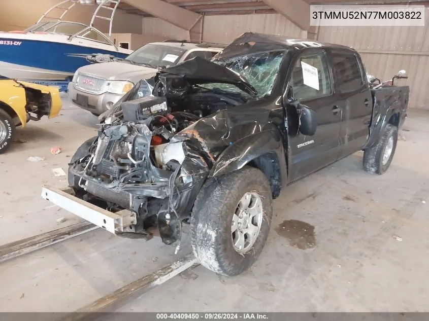 2007 Toyota Tacoma Base V6 VIN: 3TMMU52N77M003822 Lot: 40409450