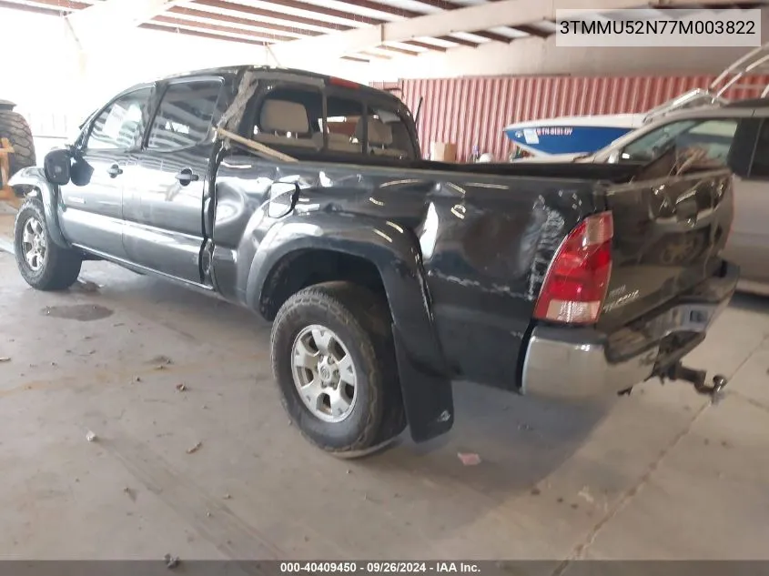 2007 Toyota Tacoma Base V6 VIN: 3TMMU52N77M003822 Lot: 40409450