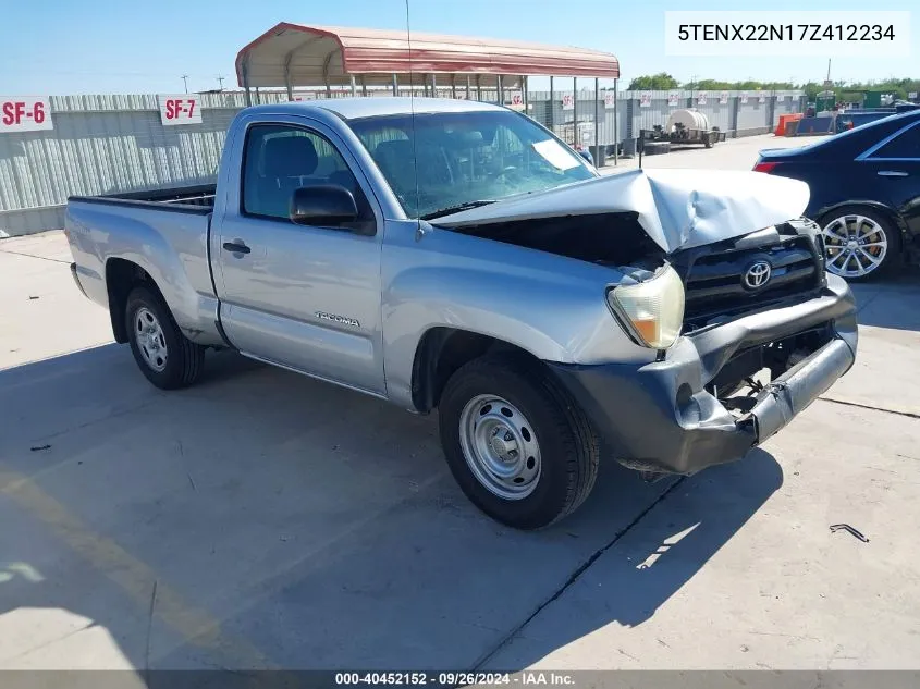 2007 Toyota Tacoma VIN: 5TENX22N17Z412234 Lot: 40452152