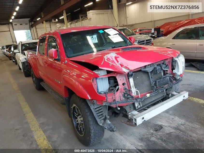 2007 Toyota Tacoma Base V6 VIN: 5TEMU52NX7Z376856 Lot: 40473525