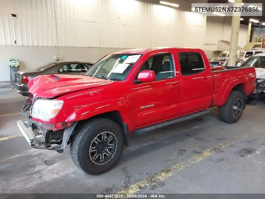 2007 Toyota Tacoma Base V6 VIN: 5TEMU52NX7Z376856 Lot: 40473525