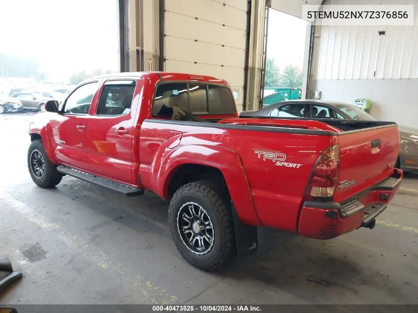 2007 Toyota Tacoma Base V6 VIN: 5TEMU52NX7Z376856 Lot: 40473525