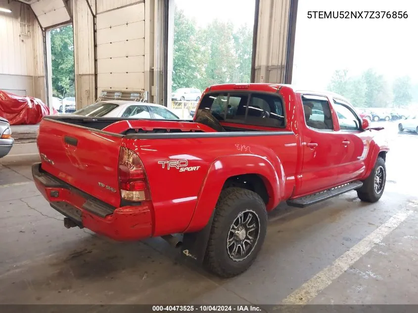 2007 Toyota Tacoma Base V6 VIN: 5TEMU52NX7Z376856 Lot: 40473525