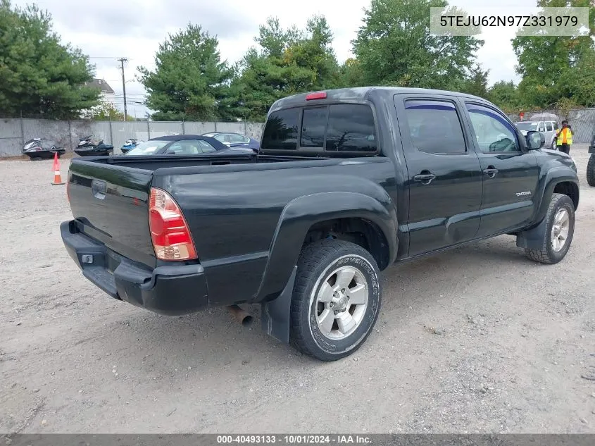 2007 Toyota Tacoma Prerunner V6 VIN: 5TEJU62N97Z331979 Lot: 40493133