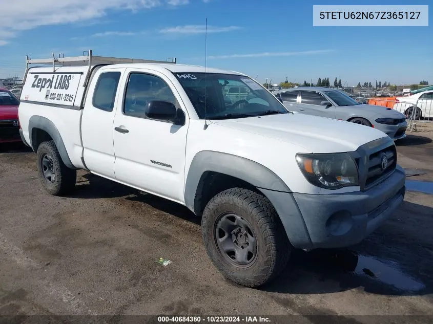 2007 Toyota Tacoma Prerunner V6 VIN: 5TETU62N67Z365127 Lot: 40684380