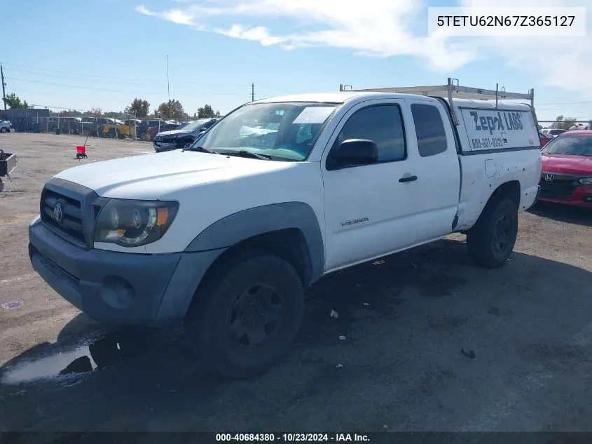 2007 Toyota Tacoma Prerunner V6 VIN: 5TETU62N67Z365127 Lot: 40684380