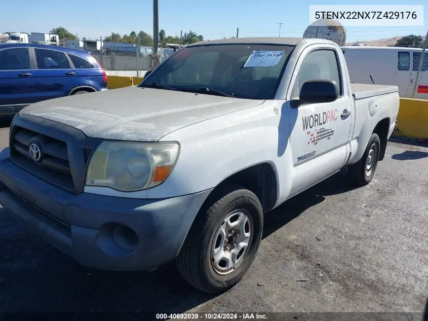 2007 Toyota Tacoma VIN: 5TENX22NX7Z429176 Lot: 40692039