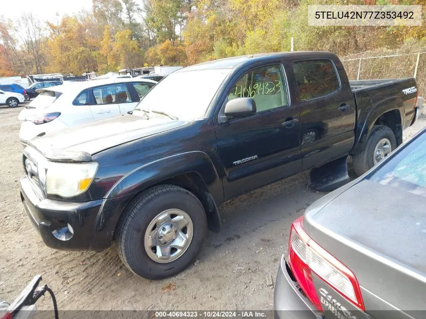 5TELU42N77Z353492 2007 Toyota Tacoma Double Cab