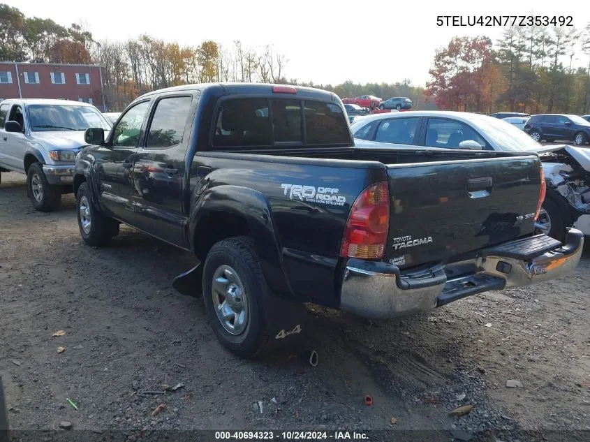 5TELU42N77Z353492 2007 Toyota Tacoma Double Cab