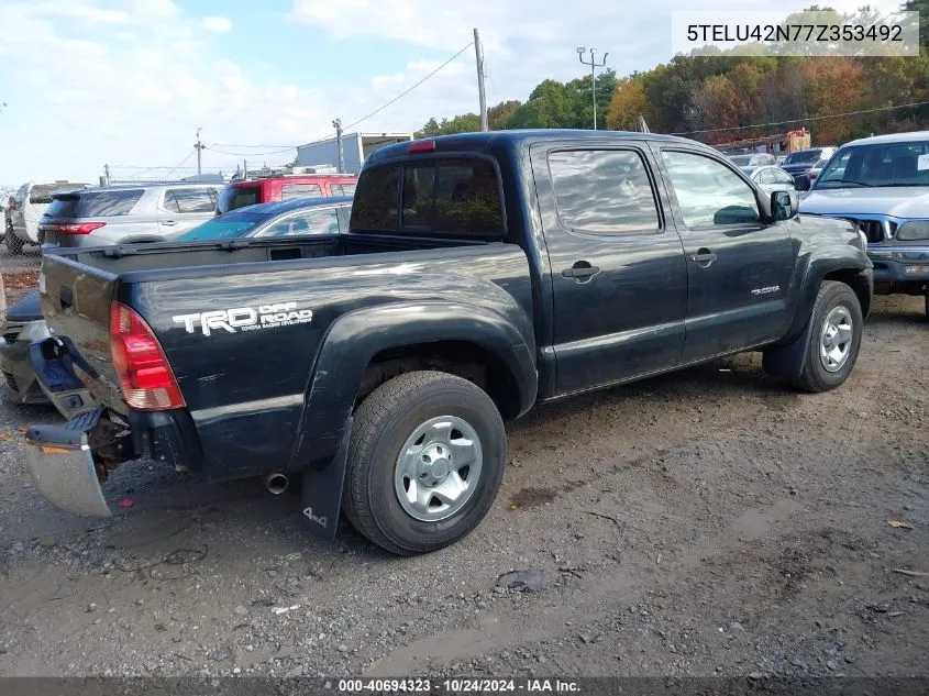 5TELU42N77Z353492 2007 Toyota Tacoma Double Cab