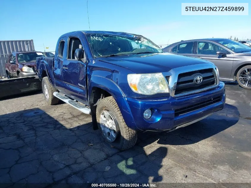 2007 Toyota Tacoma Access Cab VIN: 5TEUU42N27Z459899 Lot: 40705580