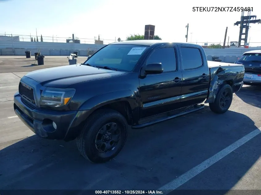 2007 Toyota Tacoma Prerunner V6 VIN: 5TEKU72NX7Z459481 Lot: 40713552