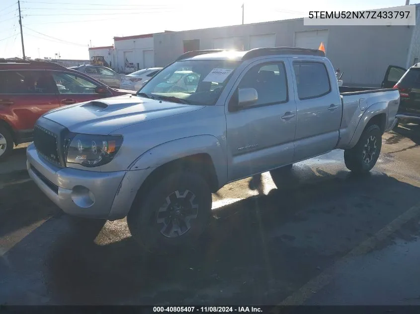 2007 Toyota Tacoma Double Cab Long Bed VIN: 5TEMU52NX7Z433797 Lot: 40805407