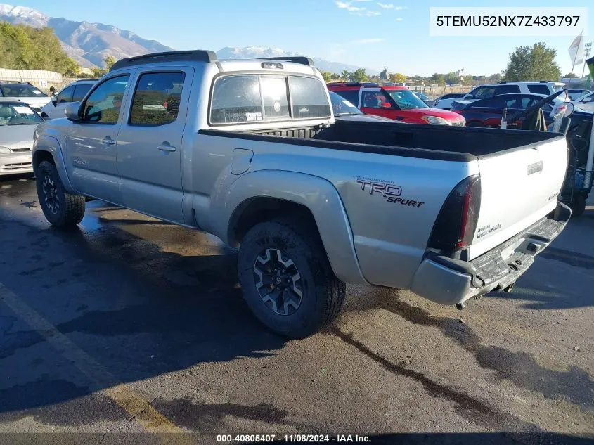 2007 Toyota Tacoma Double Cab Long Bed VIN: 5TEMU52NX7Z433797 Lot: 40805407