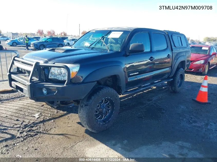 2007 Toyota Tacoma Double Cab VIN: 3TMLU42N97M009708 Lot: 40814408