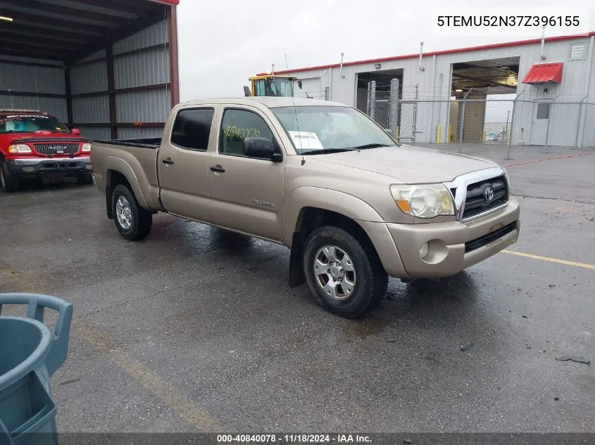 2007 Toyota Tacoma Base V6 VIN: 5TEMU52N37Z396155 Lot: 40840078