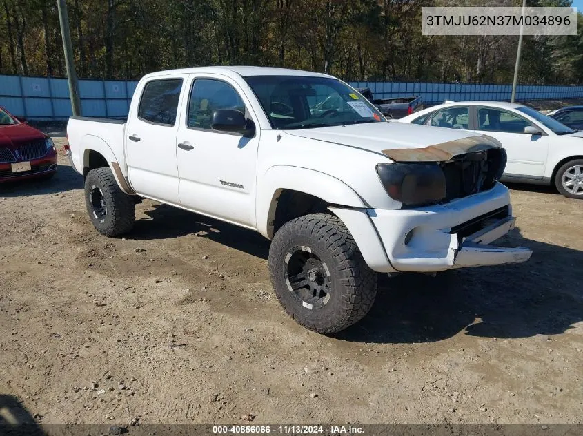 2007 Toyota Tacoma Prerunner V6 VIN: 3TMJU62N37M034896 Lot: 40856066