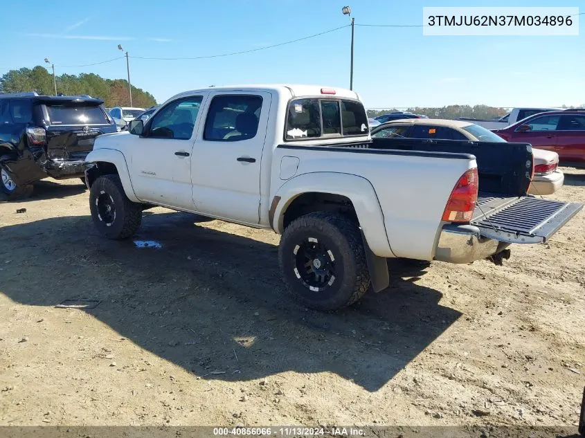 2007 Toyota Tacoma Prerunner V6 VIN: 3TMJU62N37M034896 Lot: 40856066