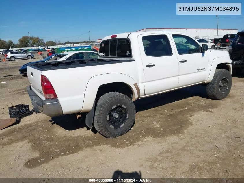 2007 Toyota Tacoma Prerunner V6 VIN: 3TMJU62N37M034896 Lot: 40856066