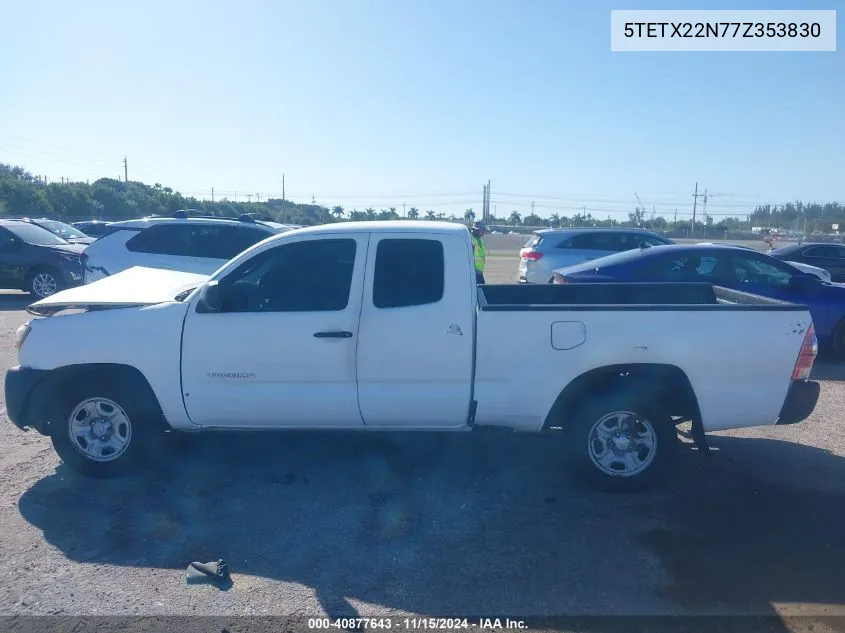 2007 Toyota Tacoma VIN: 5TETX22N77Z353830 Lot: 40877643