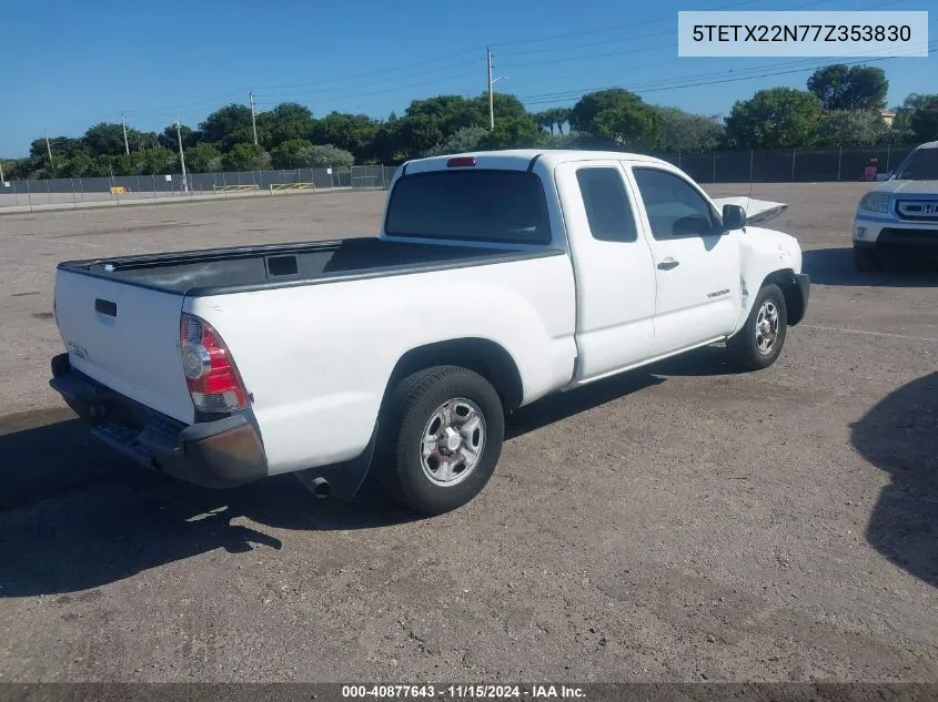 2007 Toyota Tacoma VIN: 5TETX22N77Z353830 Lot: 40877643