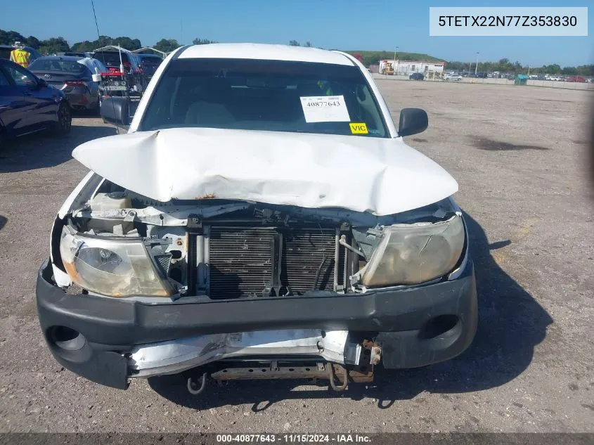 2007 Toyota Tacoma VIN: 5TETX22N77Z353830 Lot: 40877643