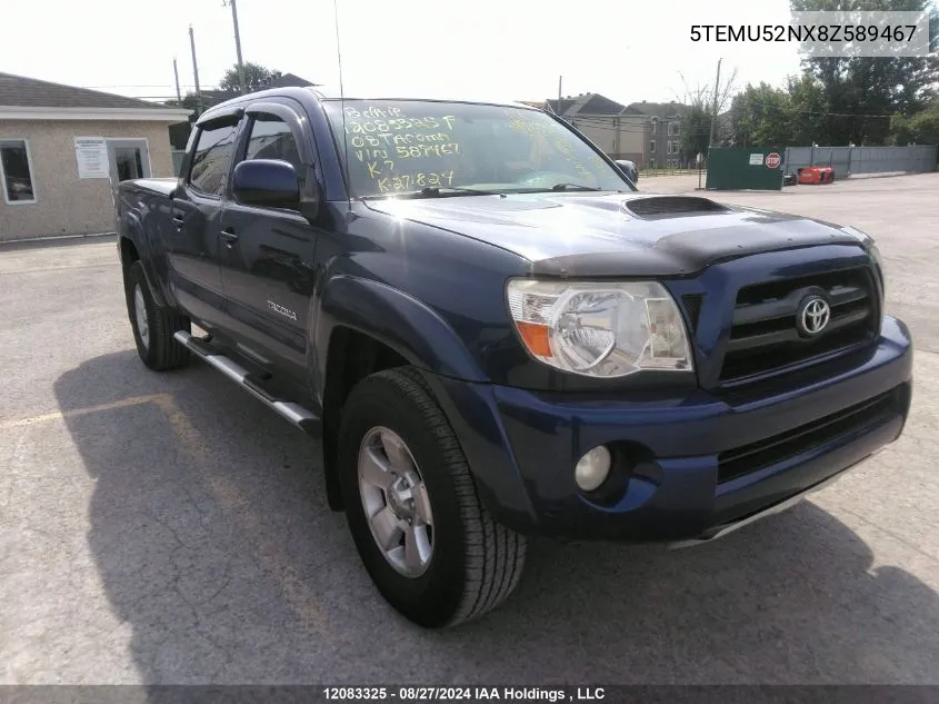 5TEMU52NX8Z589467 2008 Toyota Tacoma V6