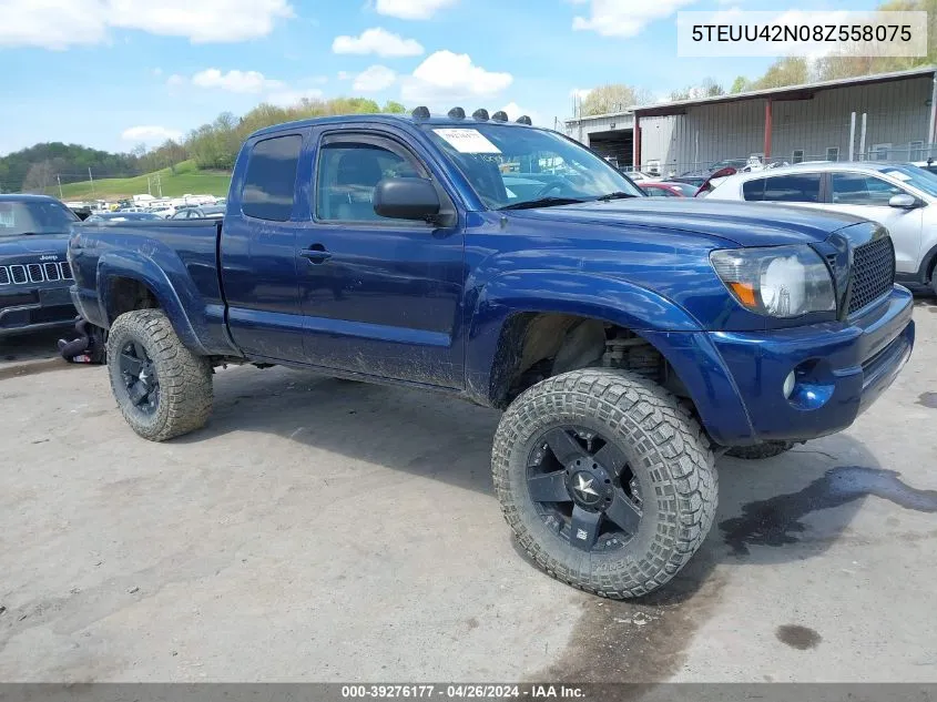 2008 Toyota Tacoma Base V6 VIN: 5TEUU42N08Z558075 Lot: 39276177