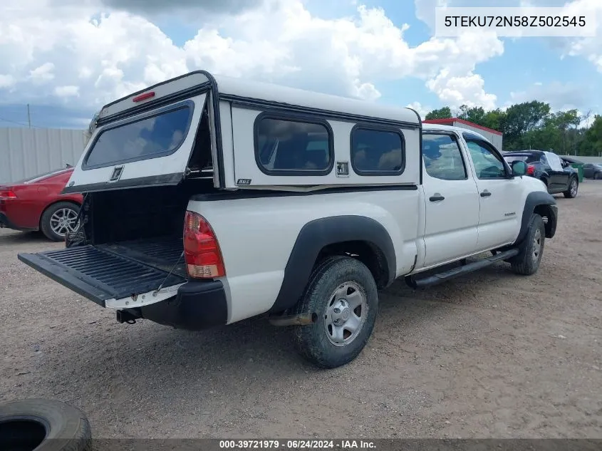 5TEKU72N58Z502545 2008 Toyota Tacoma Prerunner V6