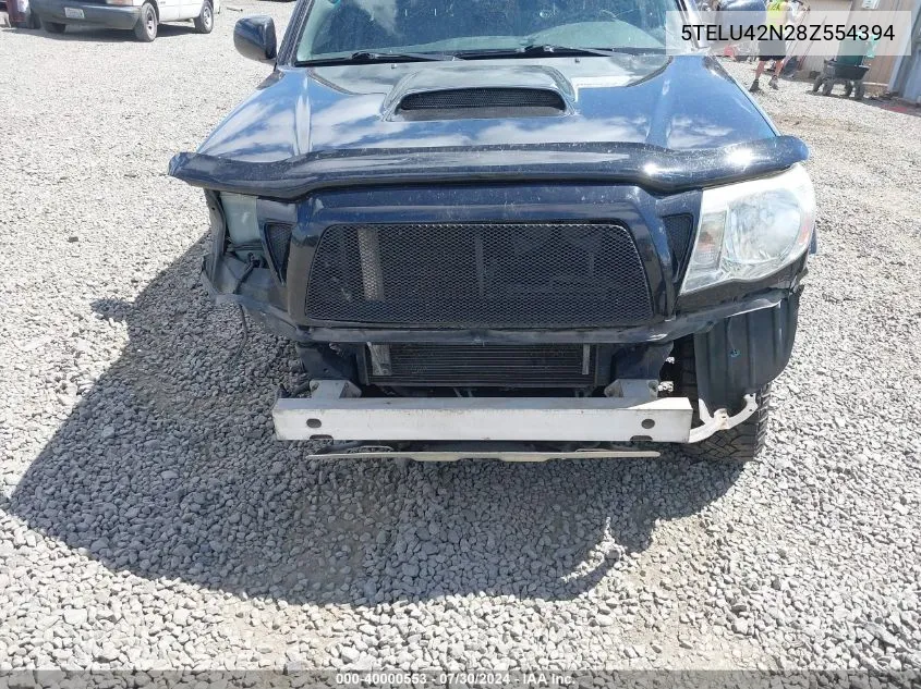 2008 Toyota Tacoma Base V6 VIN: 5TELU42N28Z554394 Lot: 40000553