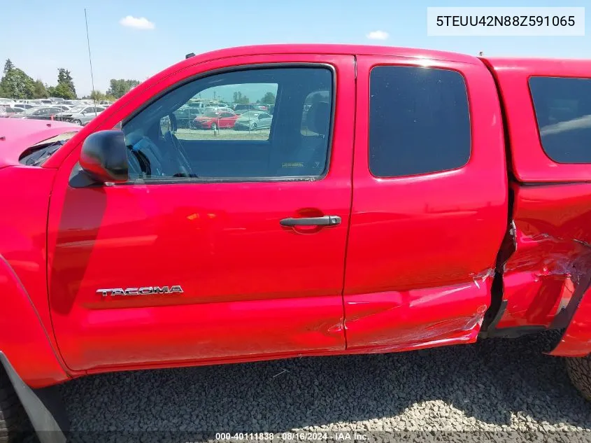 2008 Toyota Tacoma Base V6 VIN: 5TEUU42N88Z591065 Lot: 40111838