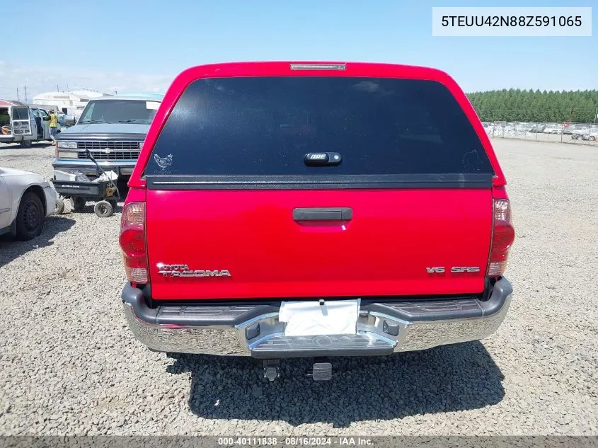 2008 Toyota Tacoma Base V6 VIN: 5TEUU42N88Z591065 Lot: 40111838